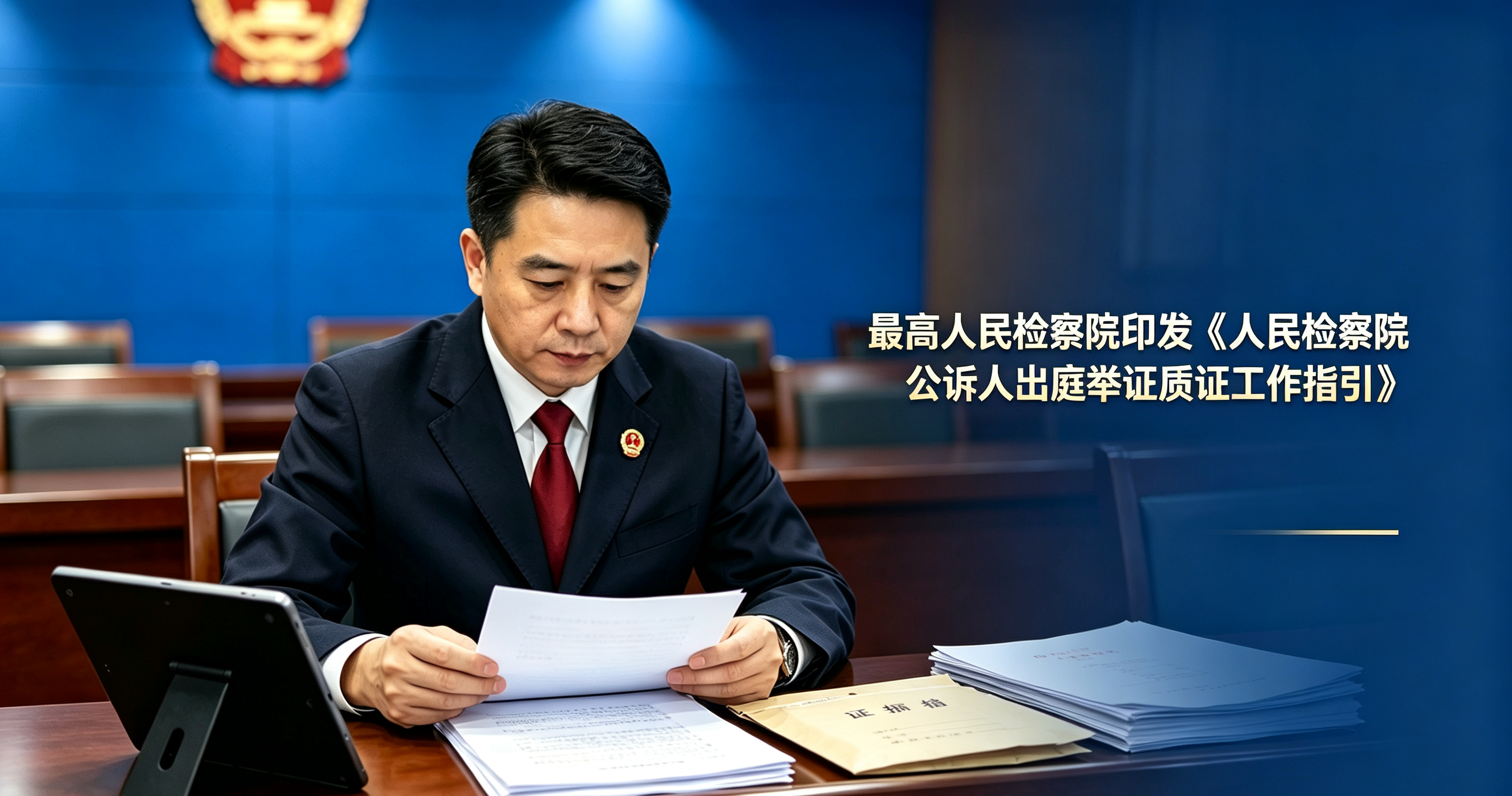 最高人民检察院印发《人民检察院公诉人出庭举证质证工作指引》